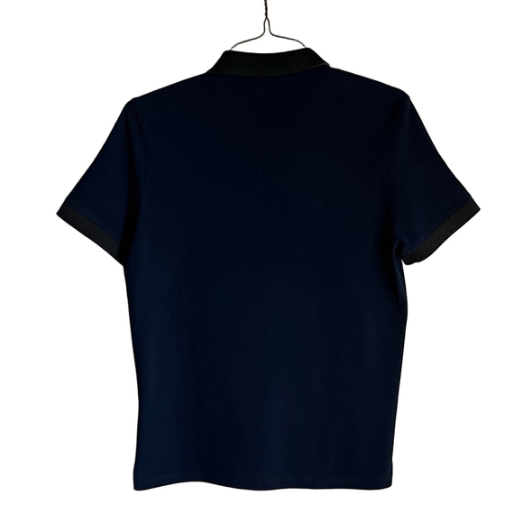HUGO by Hugo Boss Dark Blue Polo Shirt with Black Accents - Picture 4 of 4